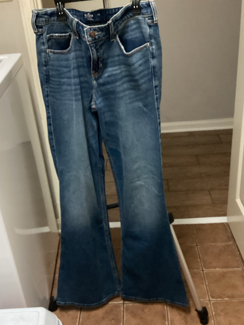Hollister Medium Blue Flare Jeans - Classic Flared Denim